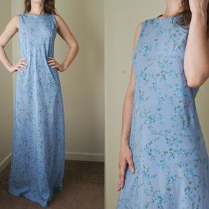 Y2K Blue Floral Maxi Dress [SOLD]